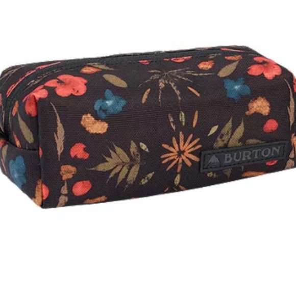 LIKE NEW Burton Black Floral Accessory Bag - Picture 1 of 1